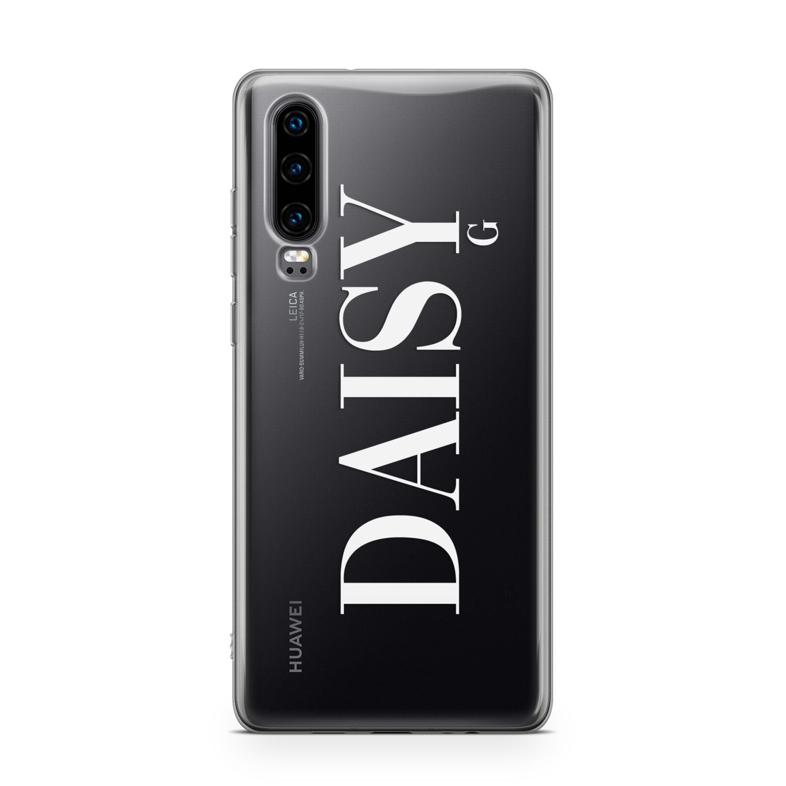 Personalised Clear Name Huawei P30 Phone Case