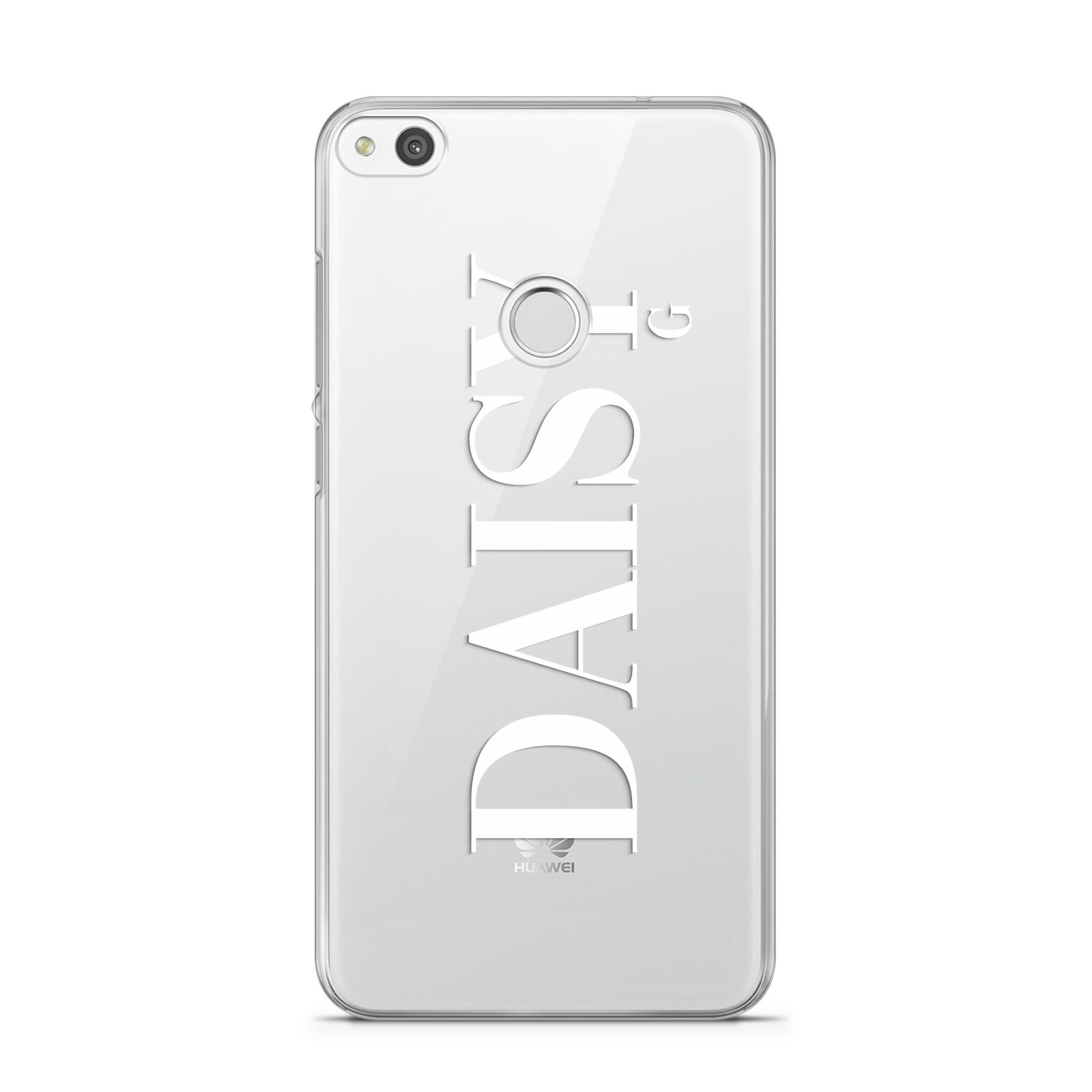 Personalised Clear Name Huawei P8 Lite Case