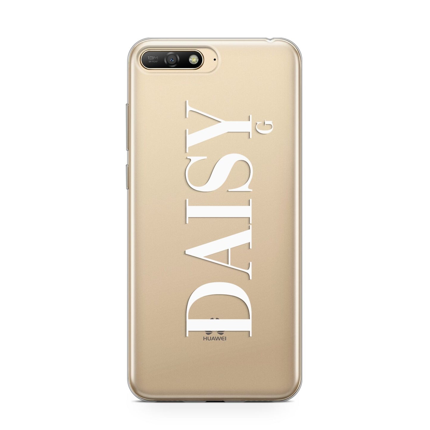 Personalised Clear Name Huawei Y6 2018