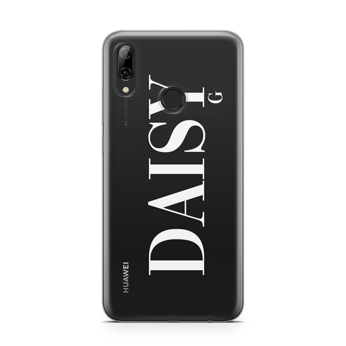 Personalised Clear Name Huawei Y7 2019