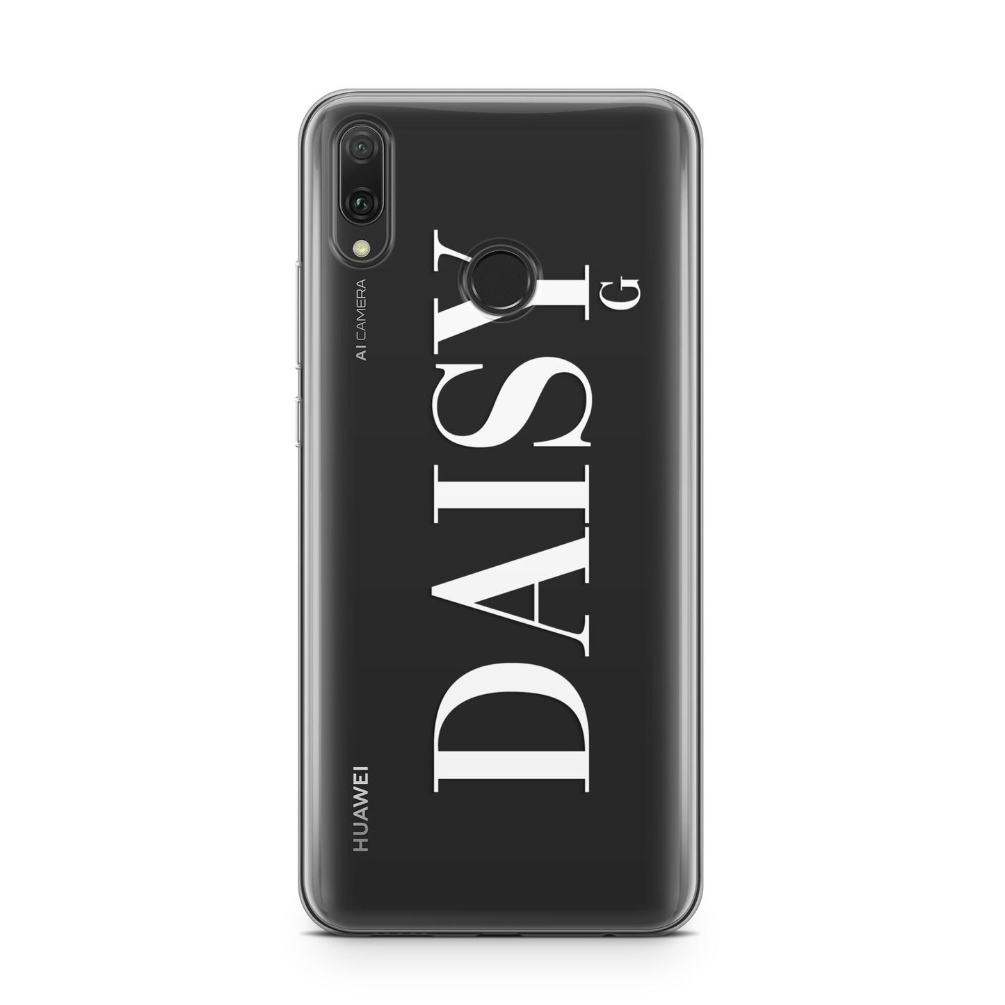 Personalised Clear Name Huawei Y9 2019