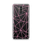 Personalised Clear Outlines Name Pink Huawei Mate 20 Lite