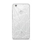 Personalised Clear Outlines Name White Huawei P8 Lite Case