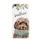Personalised Cockapoo Dog Apple iPhone 6 3D Snap Case