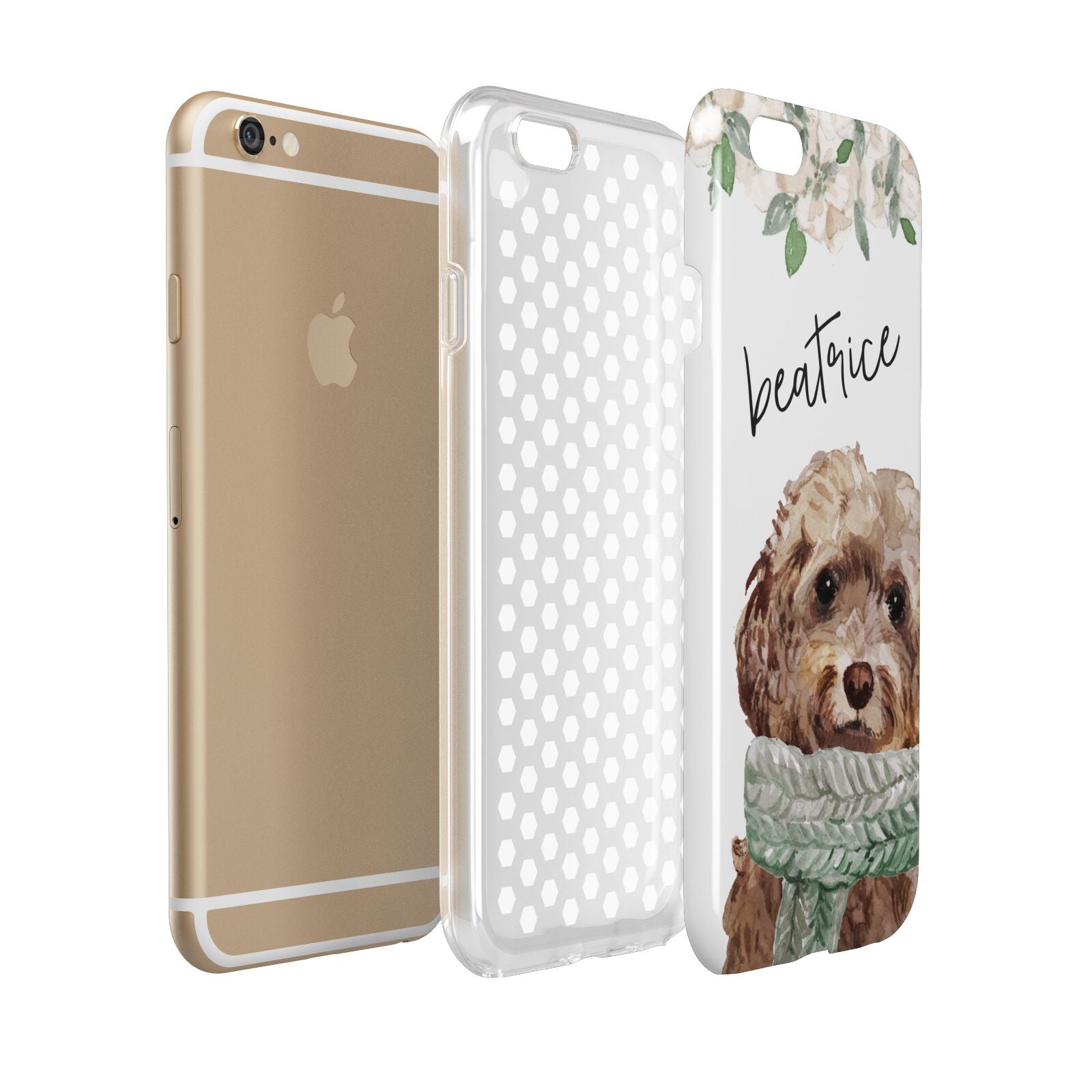 Personalised Cockapoo Dog Apple iPhone 6 3D Tough Case Expanded view