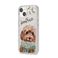 Personalised Cockapoo Dog iPhone 14 Glitter Tough Case Starlight Angled Image