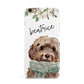 Personalised Cockapoo Dog iPhone 6 Plus 3D Snap Case on Gold Phone