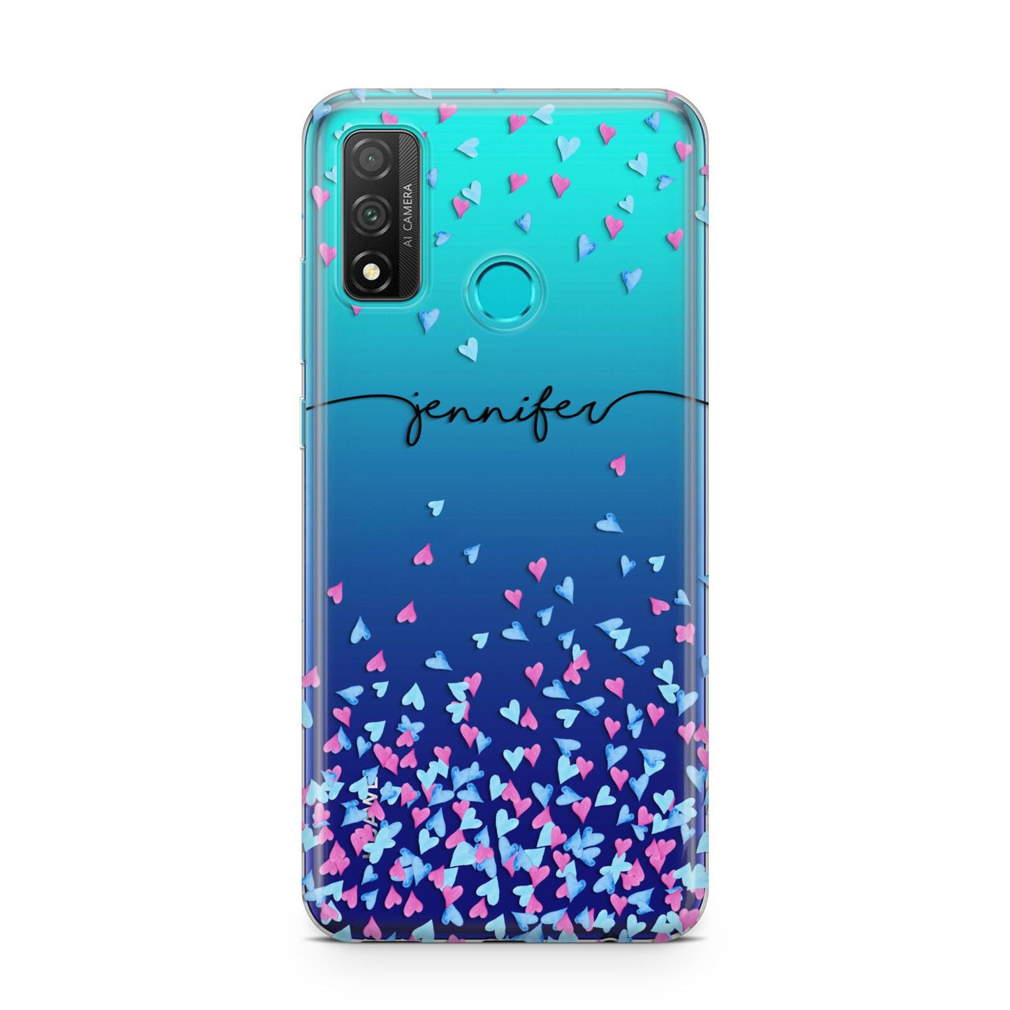 Personalised Confetti Hearts Huawei P Smart 2020