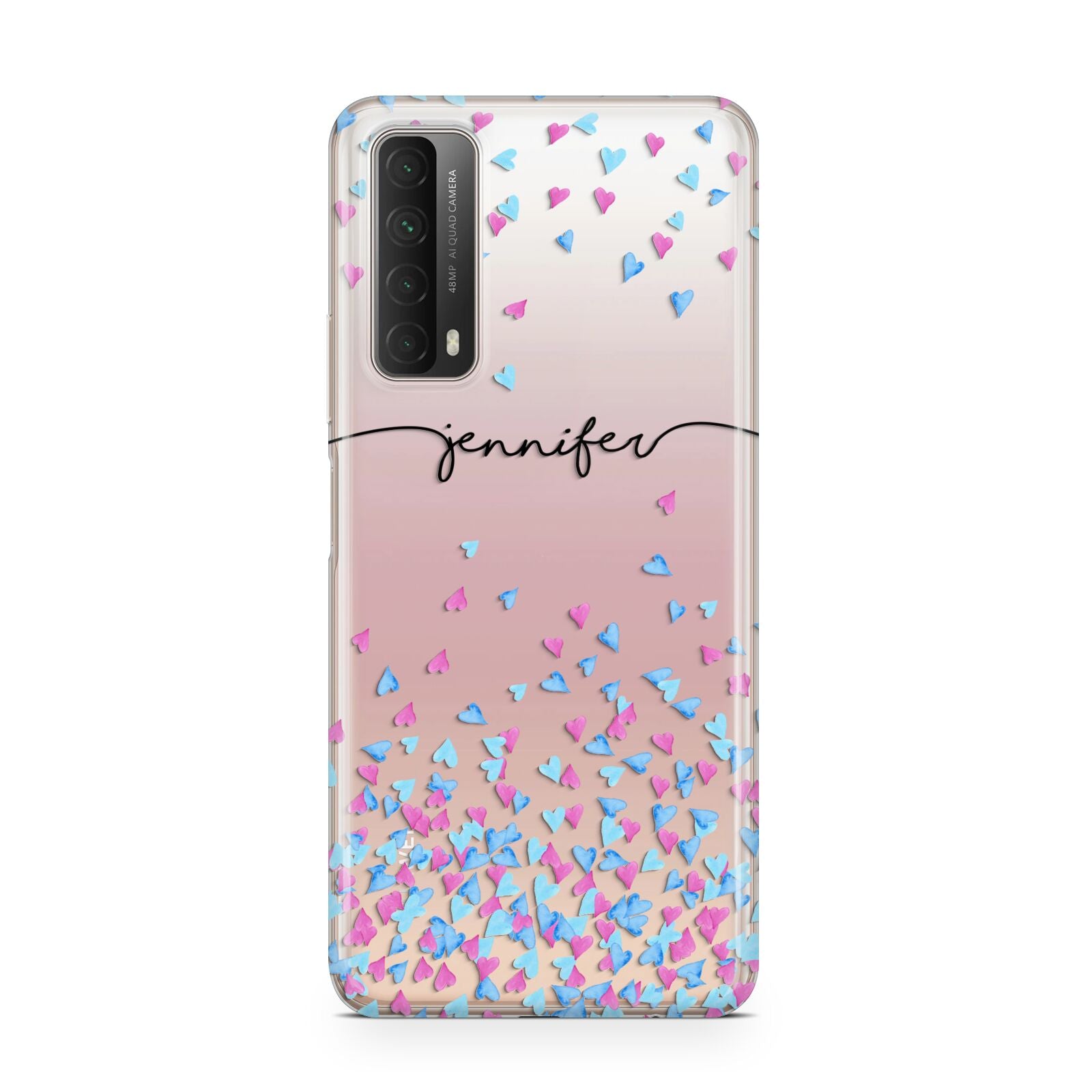 Personalised Confetti Hearts Huawei P Smart 2021