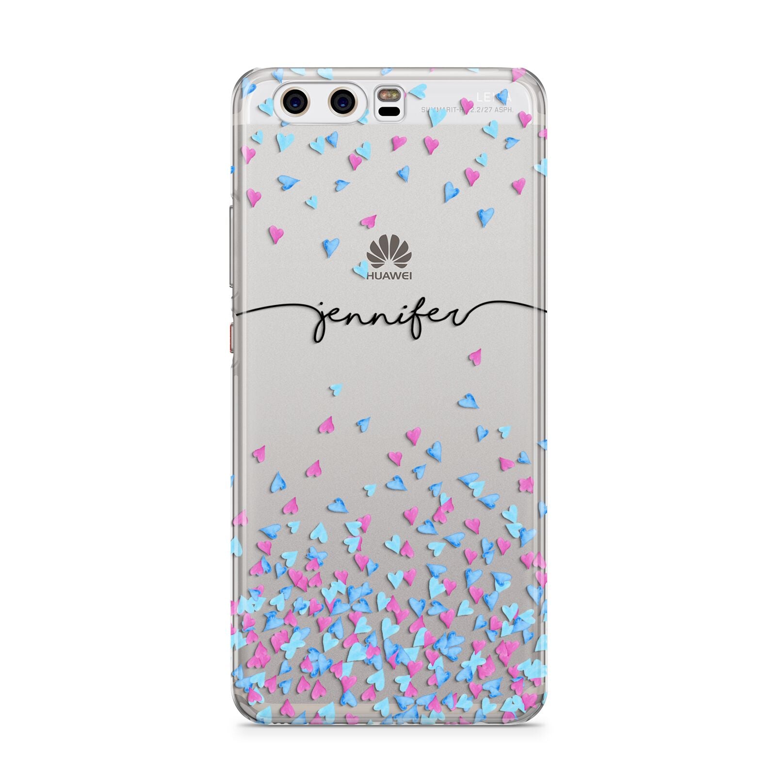 Personalised Confetti Hearts Huawei P10 Phone Case