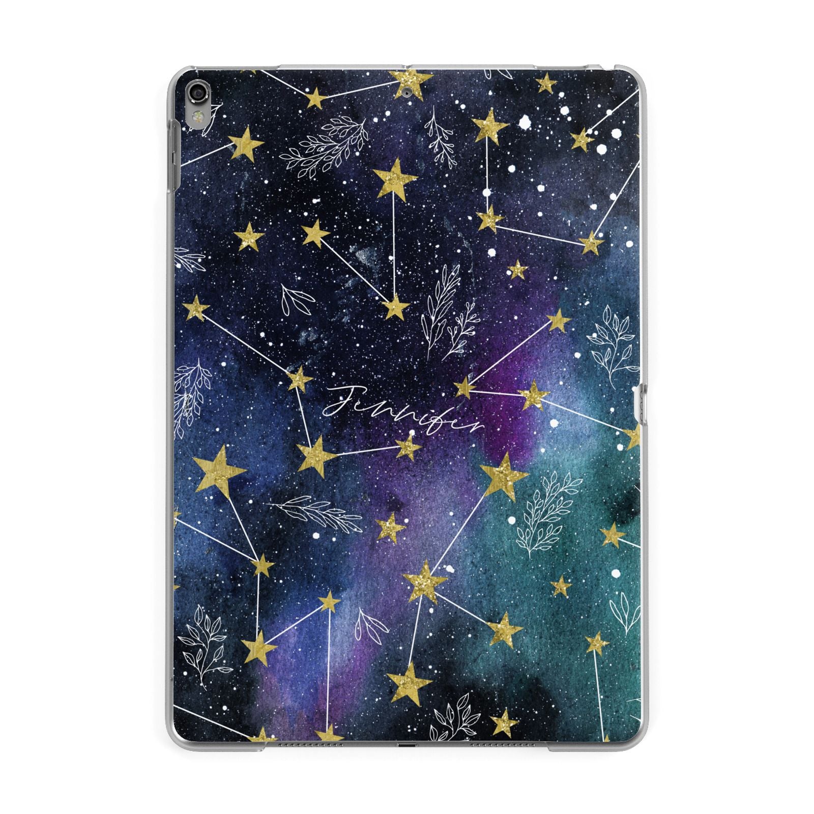 Personalised Constellation Apple iPad Grey Case