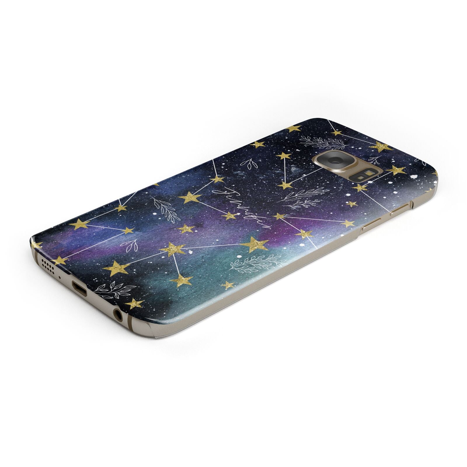 Personalised Constellation Protective Samsung Galaxy Case Angled Image