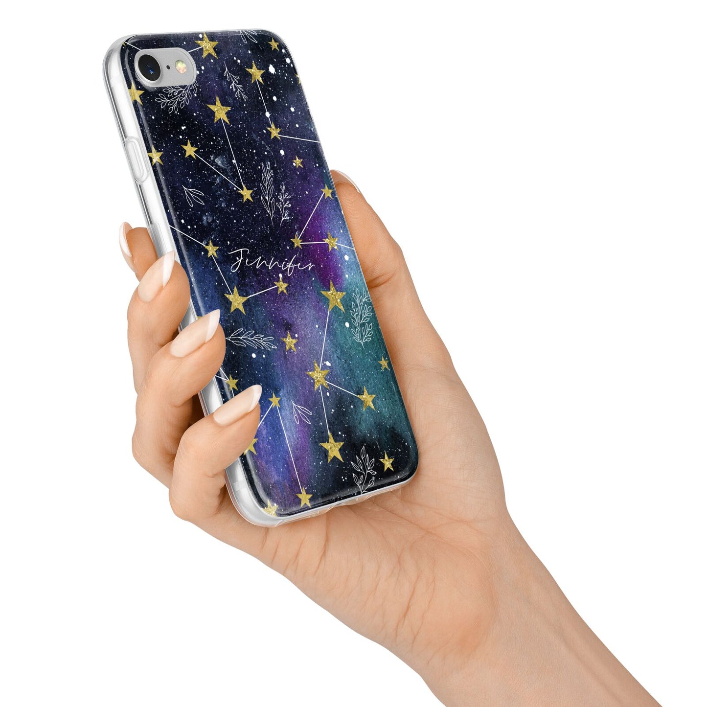 Personalised Constellation iPhone 7 Bumper Case on Silver iPhone Alternative Image