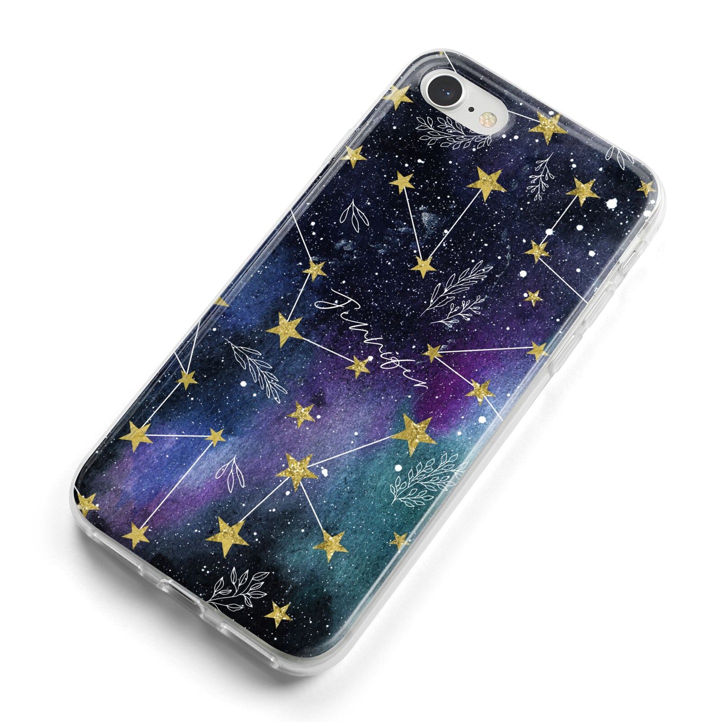 Personalised Constellation iPhone 8 Bumper Case on Silver iPhone Alternative Image