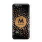 Personalised Copper Black Marble With Name Huawei Nova 2s Phone Case