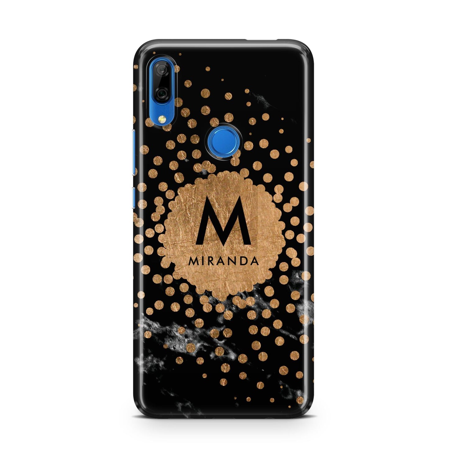 Personalised Copper Black Marble With Name Huawei P Smart Z