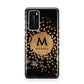 Personalised Copper Black Marble With Name Huawei P40 Phone Case