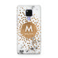 Personalised Copper Confetti Marble Name Huawei Mate 20X Phone Case