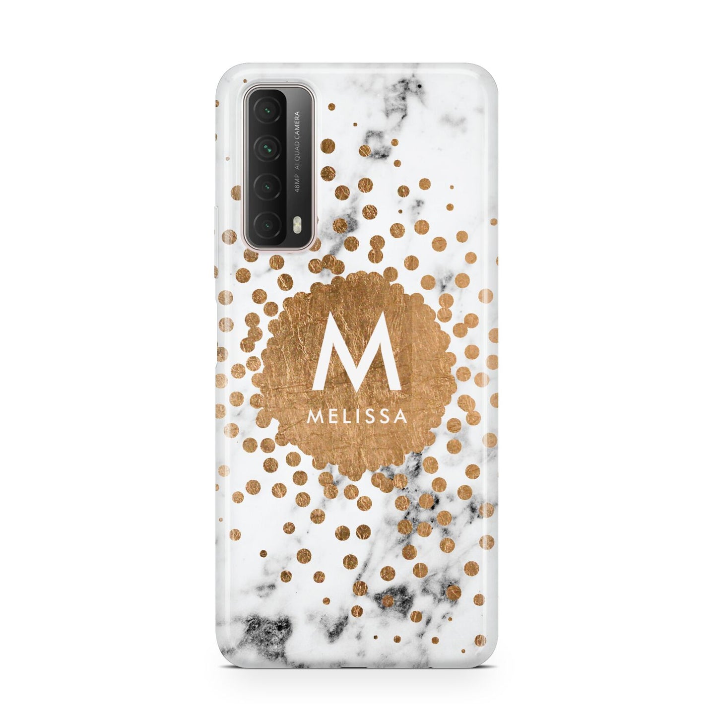 Personalised Copper Confetti Marble Name Huawei P Smart 2021