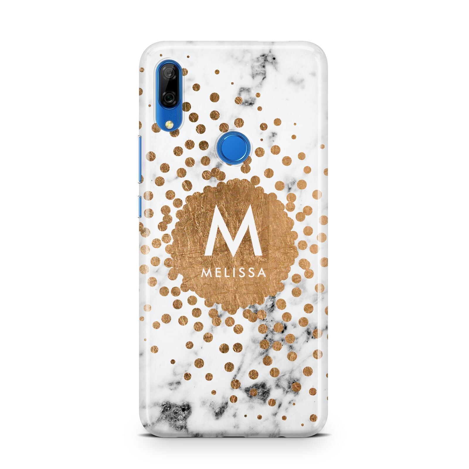 Personalised Copper Confetti Marble Name Huawei P Smart Z