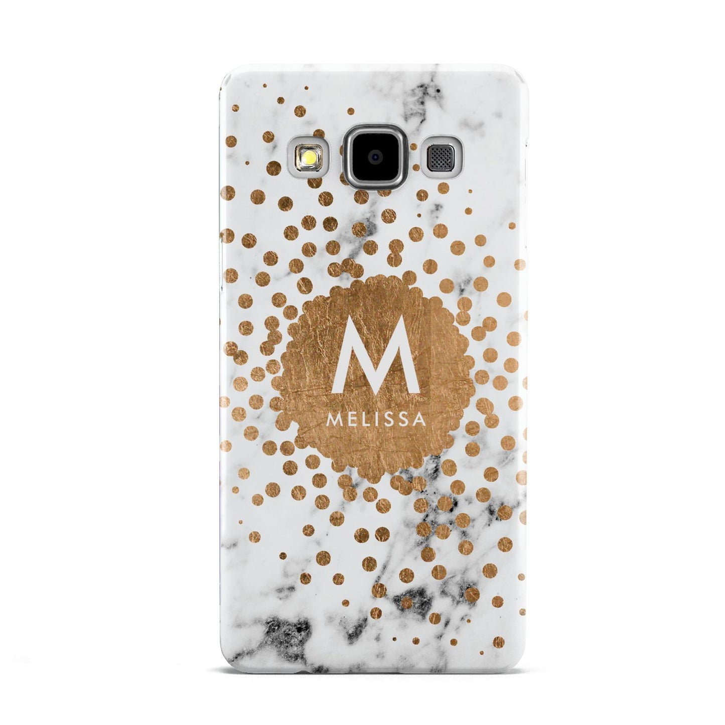 Personalised Copper Confetti Marble Name Samsung Galaxy A5 Case