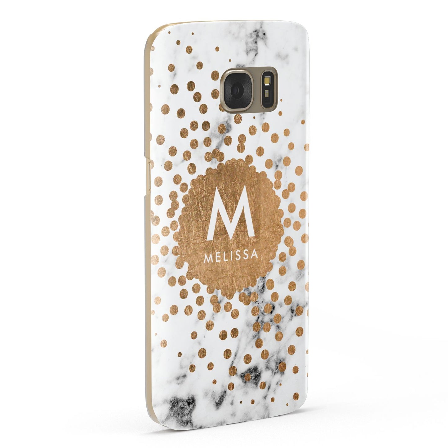 Personalised Copper Confetti Marble Name Samsung Galaxy Case Fourty Five Degrees