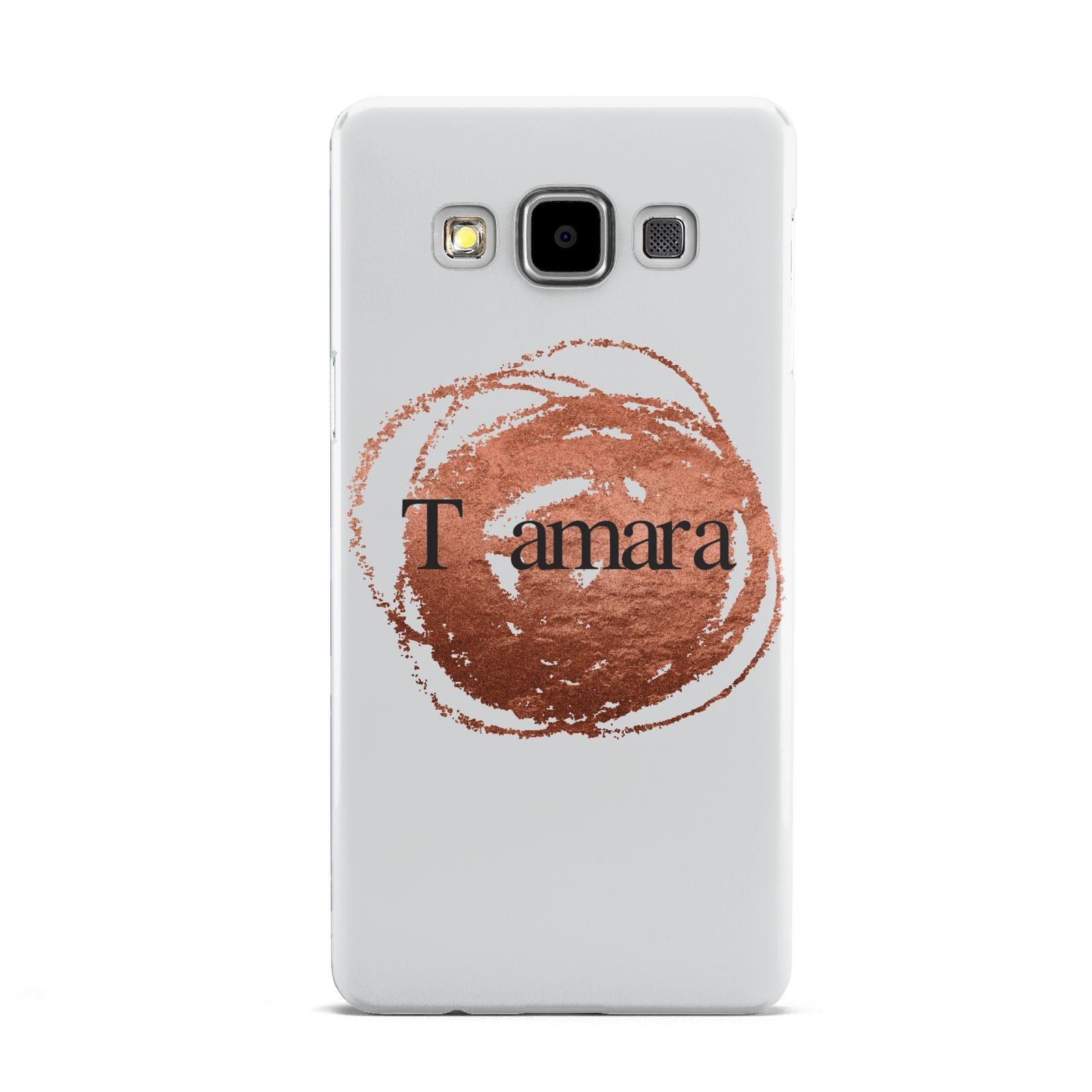 Personalised Copper Effect Custom Initials Samsung Galaxy A5 Case