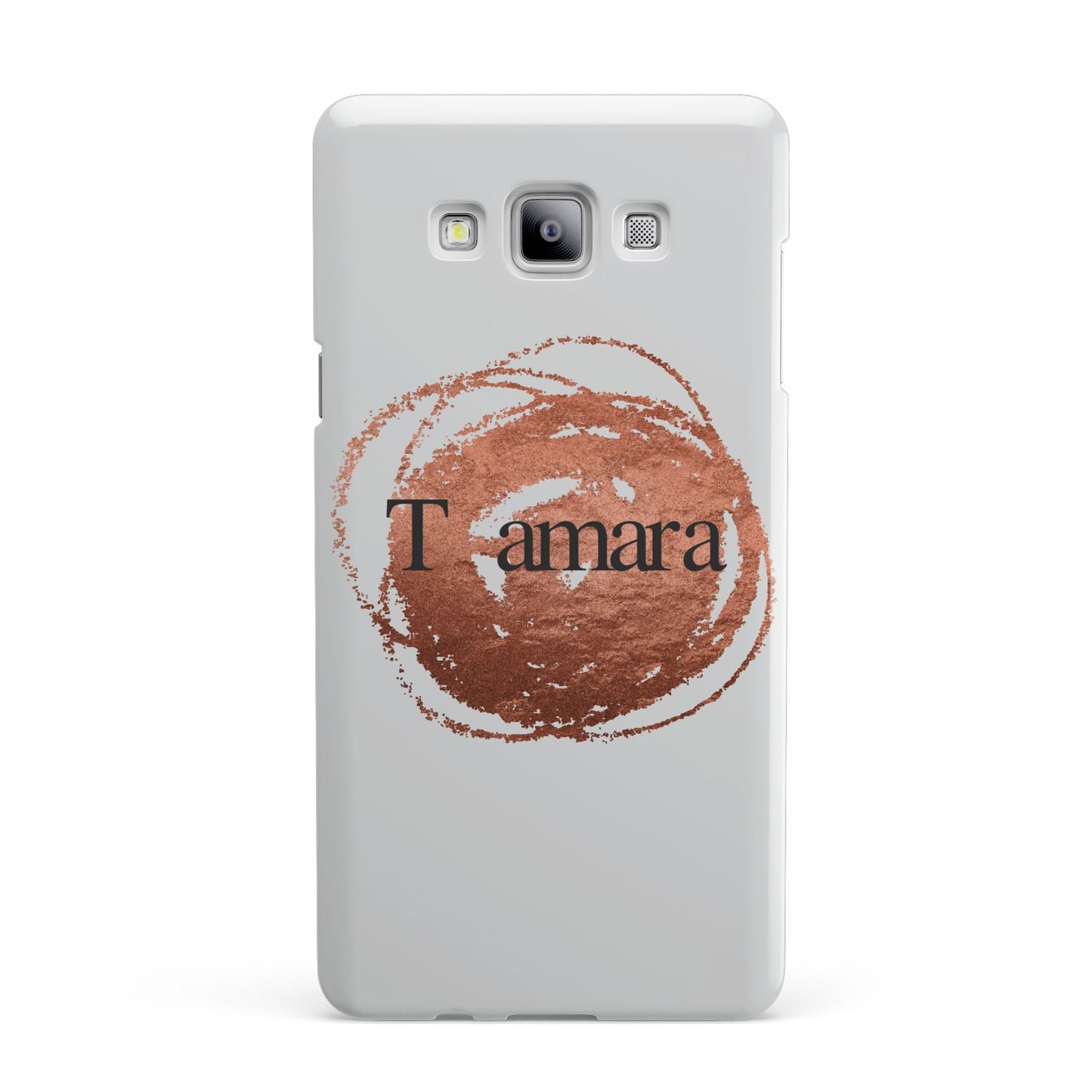 Personalised Copper Effect Custom Initials Samsung Galaxy A7 2015 Case