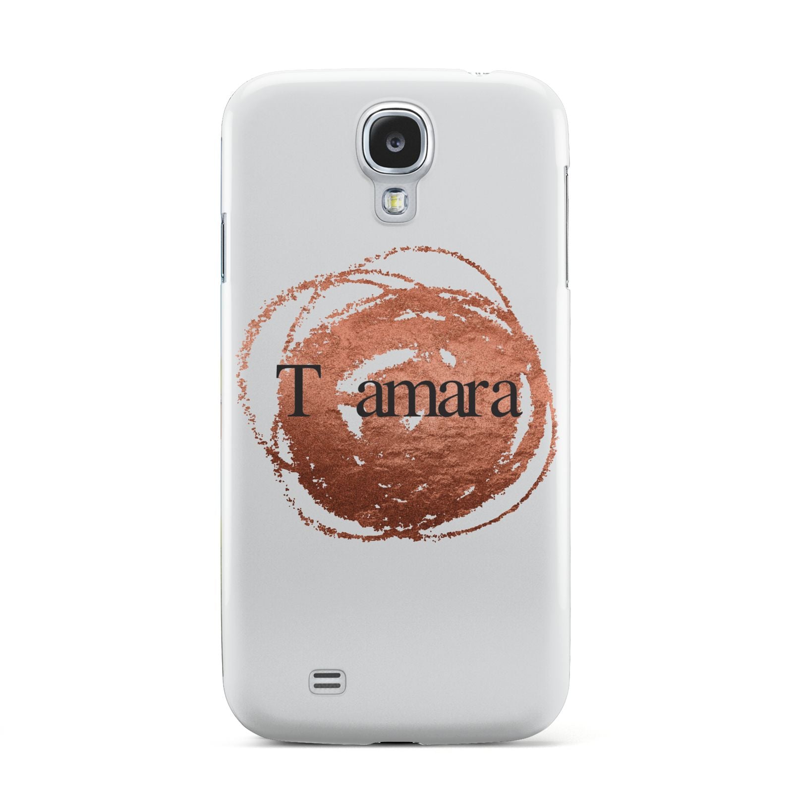 Personalised Copper Effect Custom Initials Samsung Galaxy S4 Case