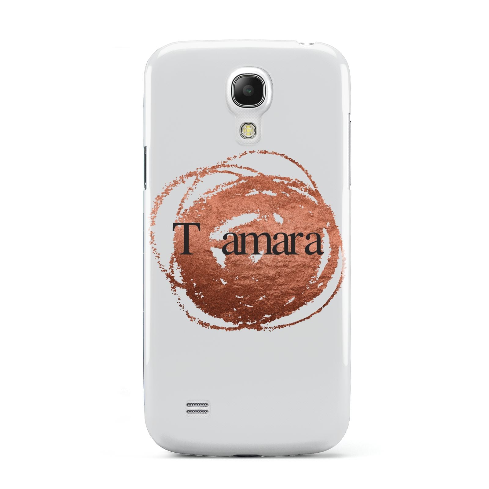 Personalised Copper Effect Custom Initials Samsung Galaxy S4 Mini Case