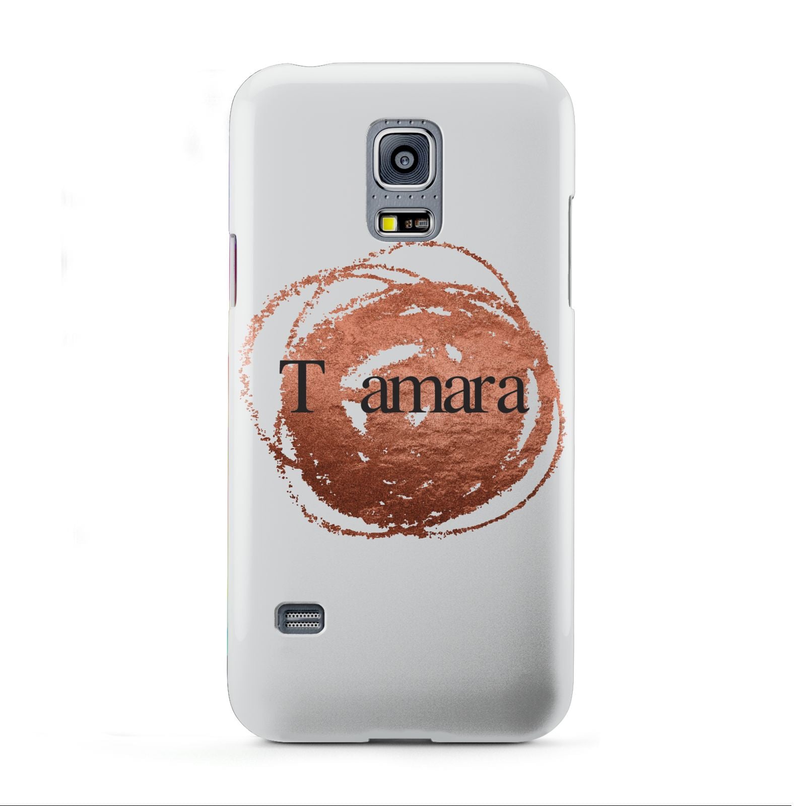 Personalised Copper Effect Custom Initials Samsung Galaxy S5 Mini Case