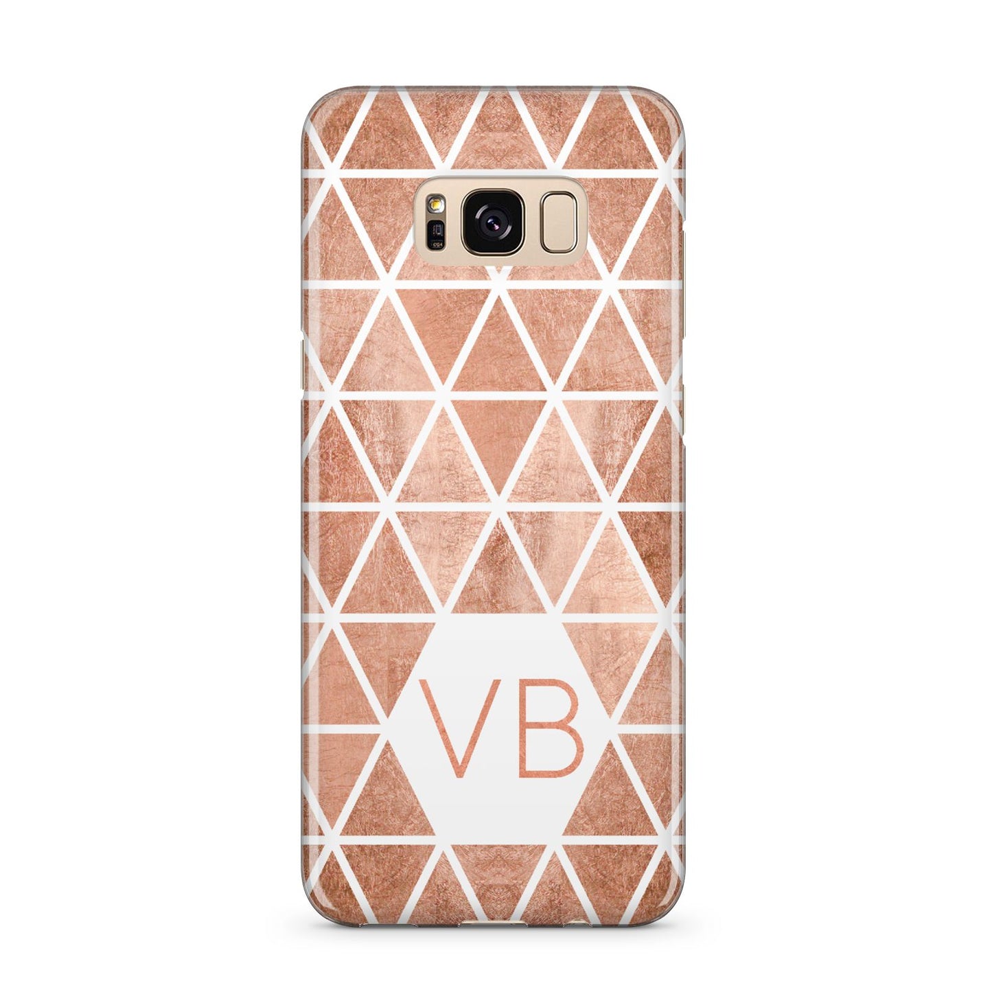 Personalised Copper Initials Samsung Galaxy S8 Plus Case