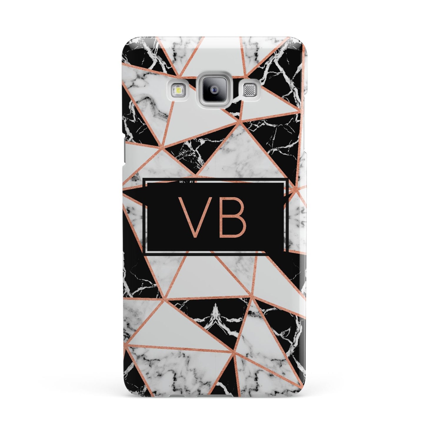 Personalised Copper Marble Initials Samsung Galaxy A7 2015 Case