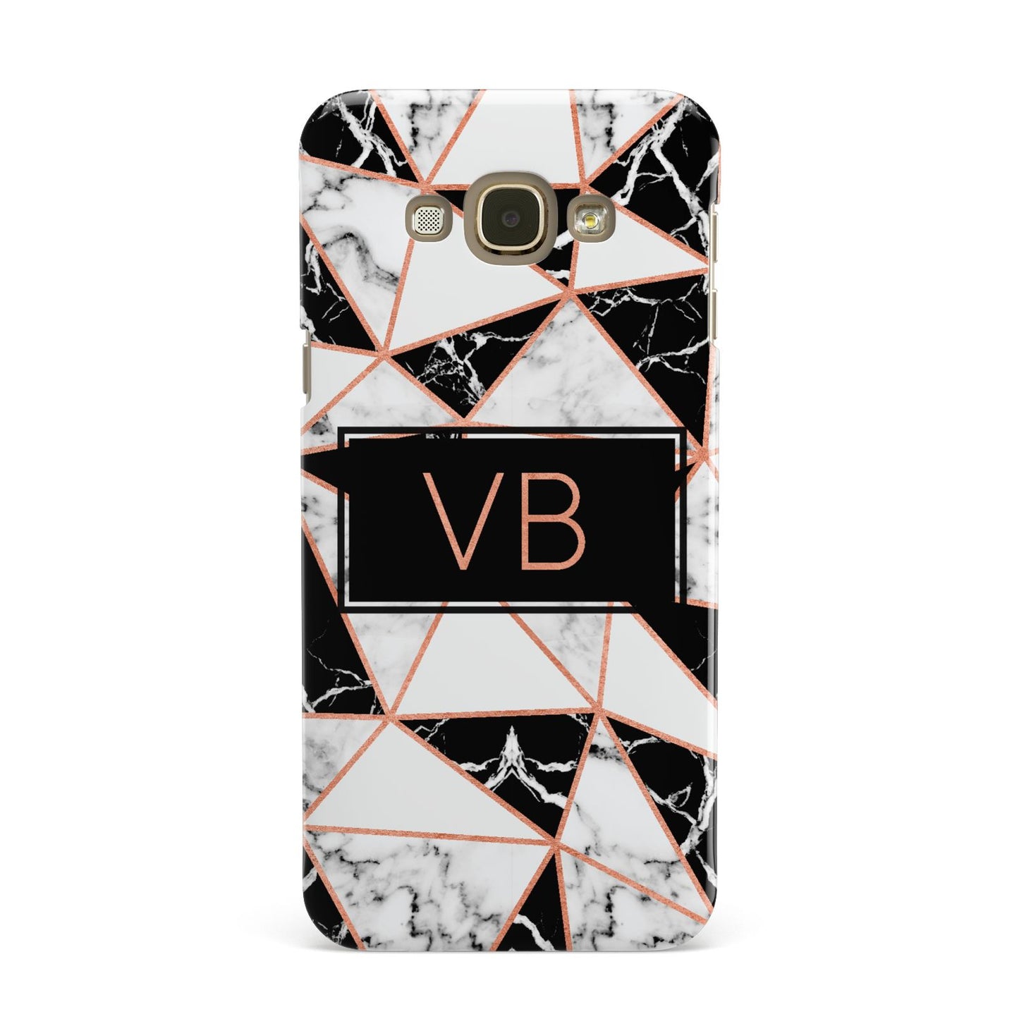 Personalised Copper Marble Initials Samsung Galaxy A8 Case