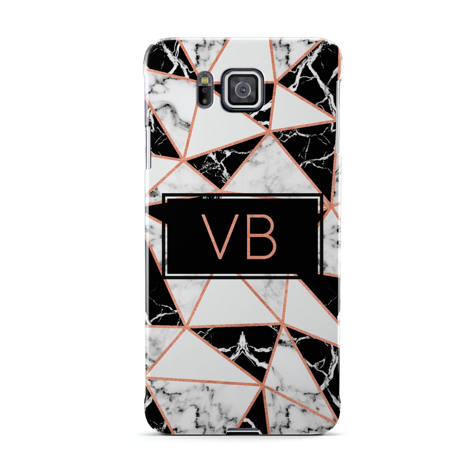 Personalised Copper Marble Initials Samsung Galaxy Alpha Case