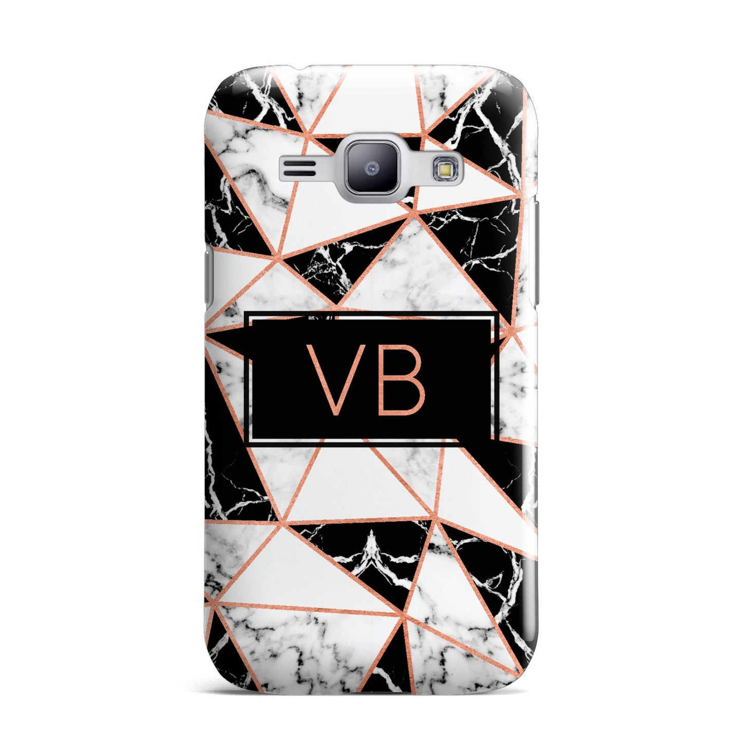 Personalised Copper Marble Initials Samsung Galaxy J1 2015 Case