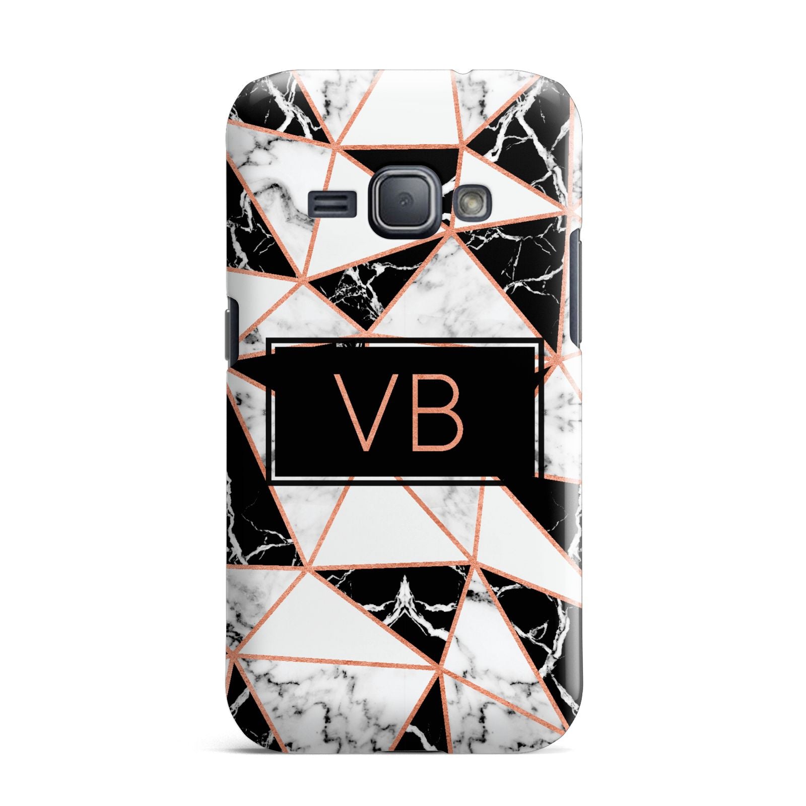 Personalised Copper Marble Initials Samsung Galaxy J1 2016 Case