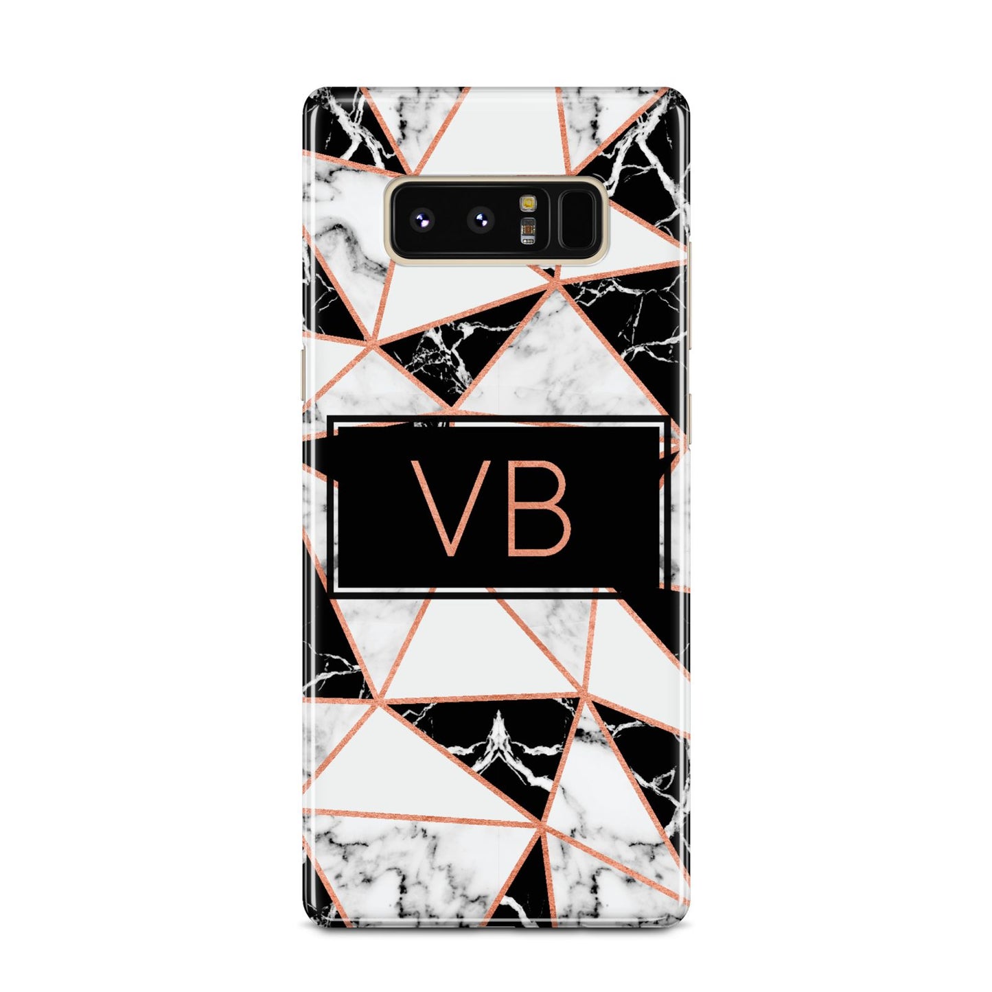 Personalised Copper Marble Initials Samsung Galaxy Note 8 Case