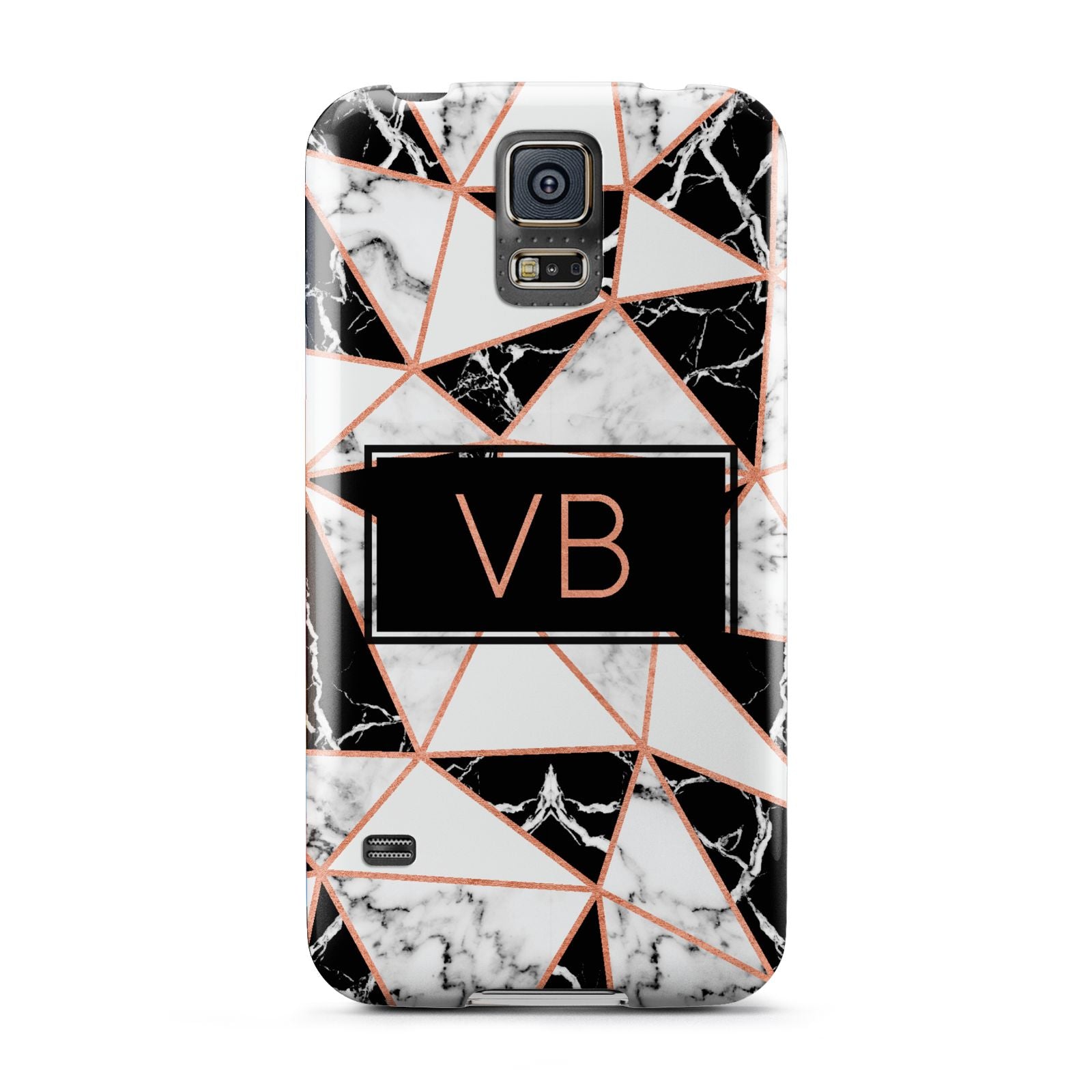 Personalised Copper Marble Initials Samsung Galaxy S5 Case