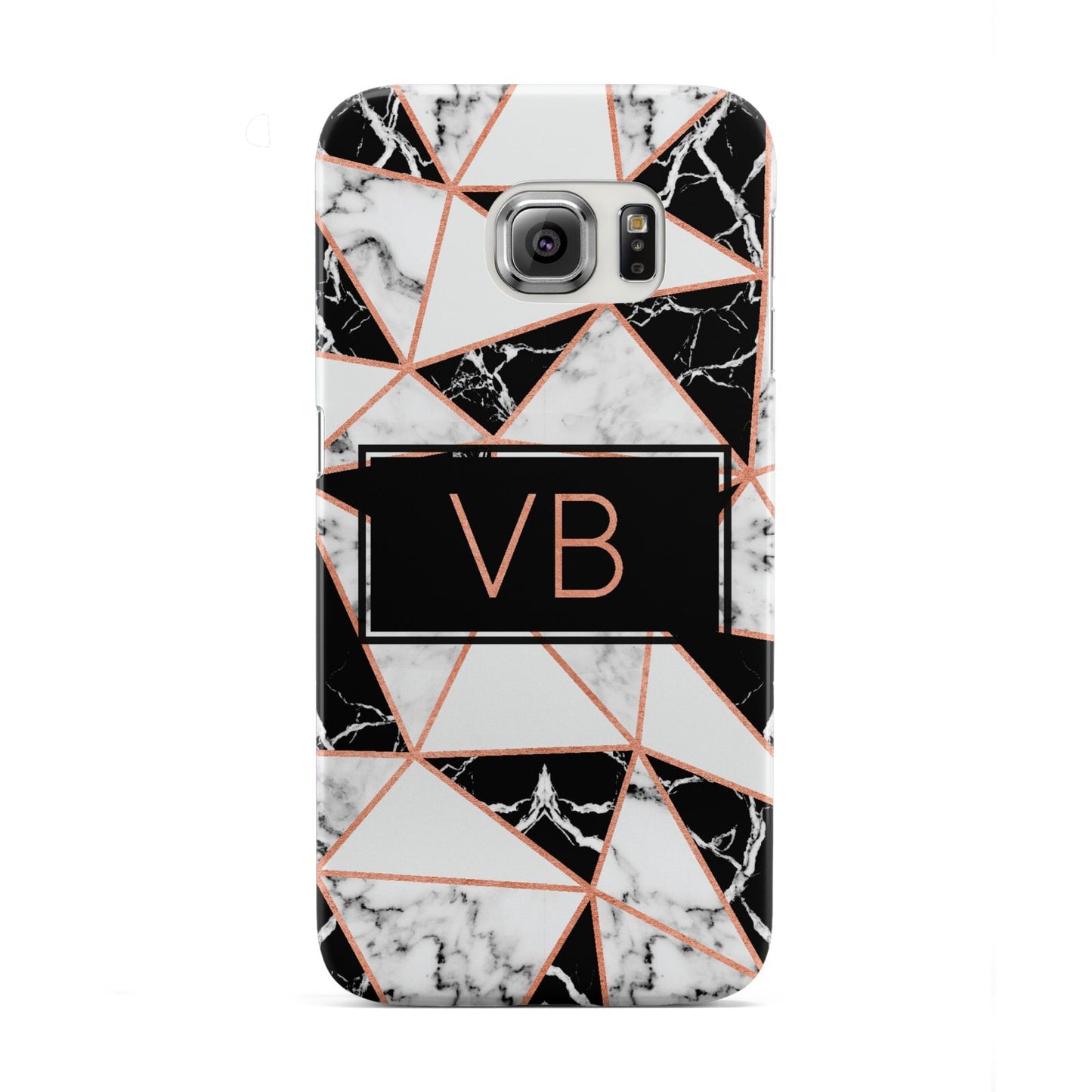 Personalised Copper Marble Initials Samsung Galaxy S6 Edge Case