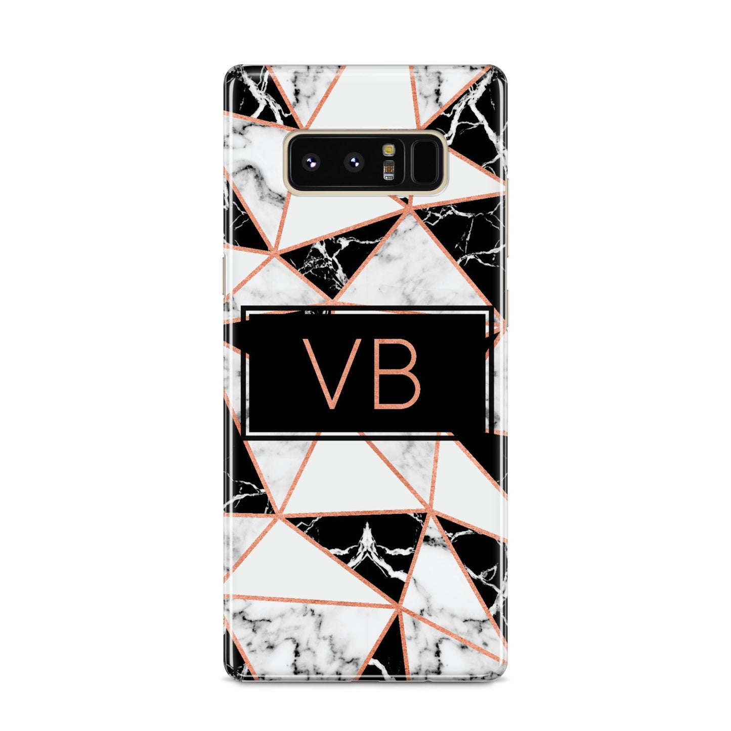 Personalised Copper Marble Initials Samsung Galaxy S8 Case