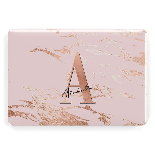 Personalised Copper Pink Marble Apple MacBook Case