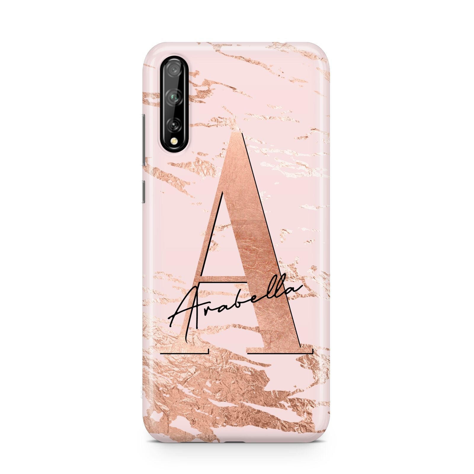 Personalised Copper Pink Marble Huawei Enjoy 10s Phone Case