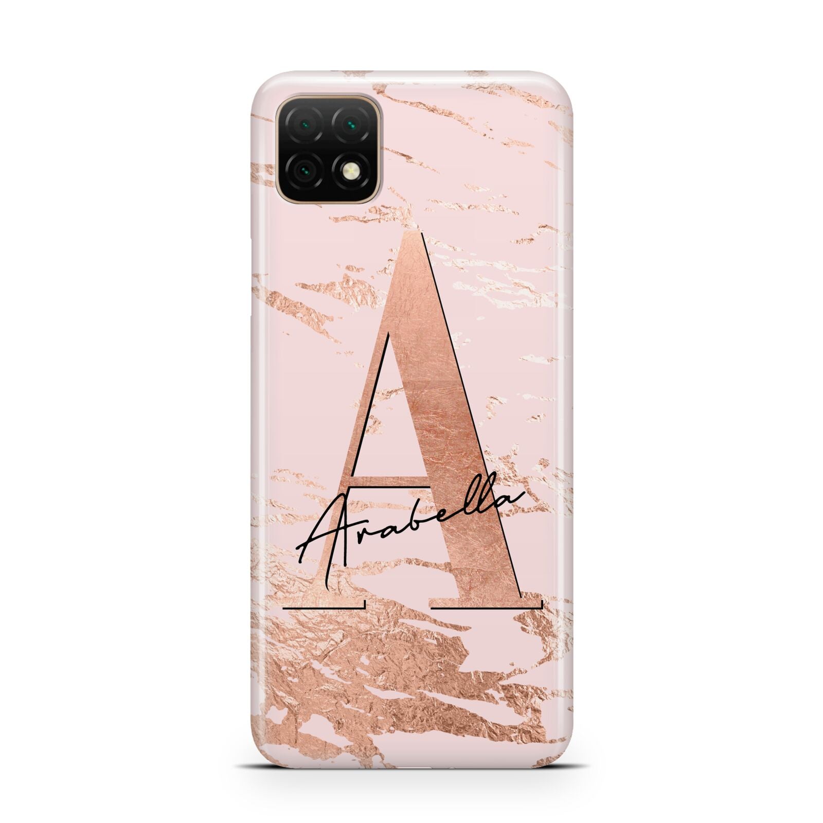 Personalised Copper Pink Marble Huawei Enjoy 20 Phone Case