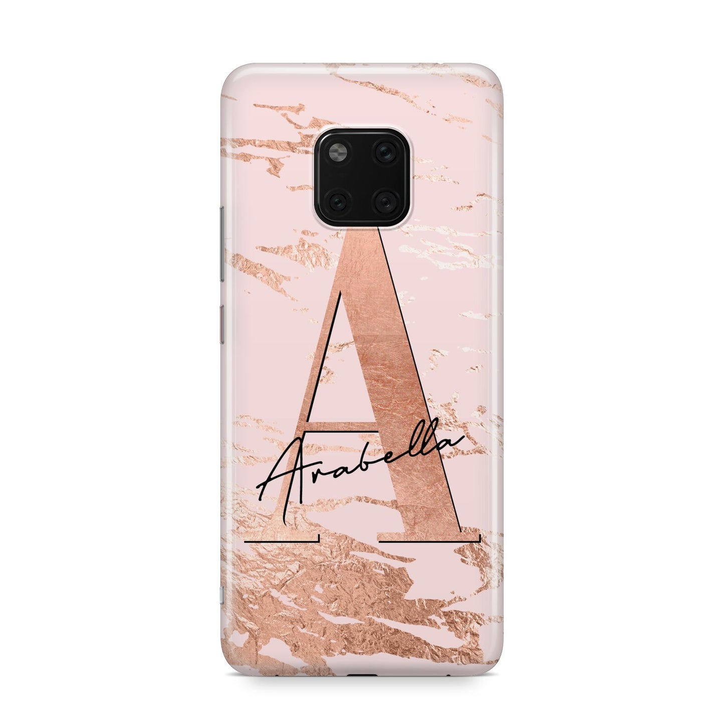 Personalised Copper Pink Marble Huawei Mate 20 Pro Phone Case