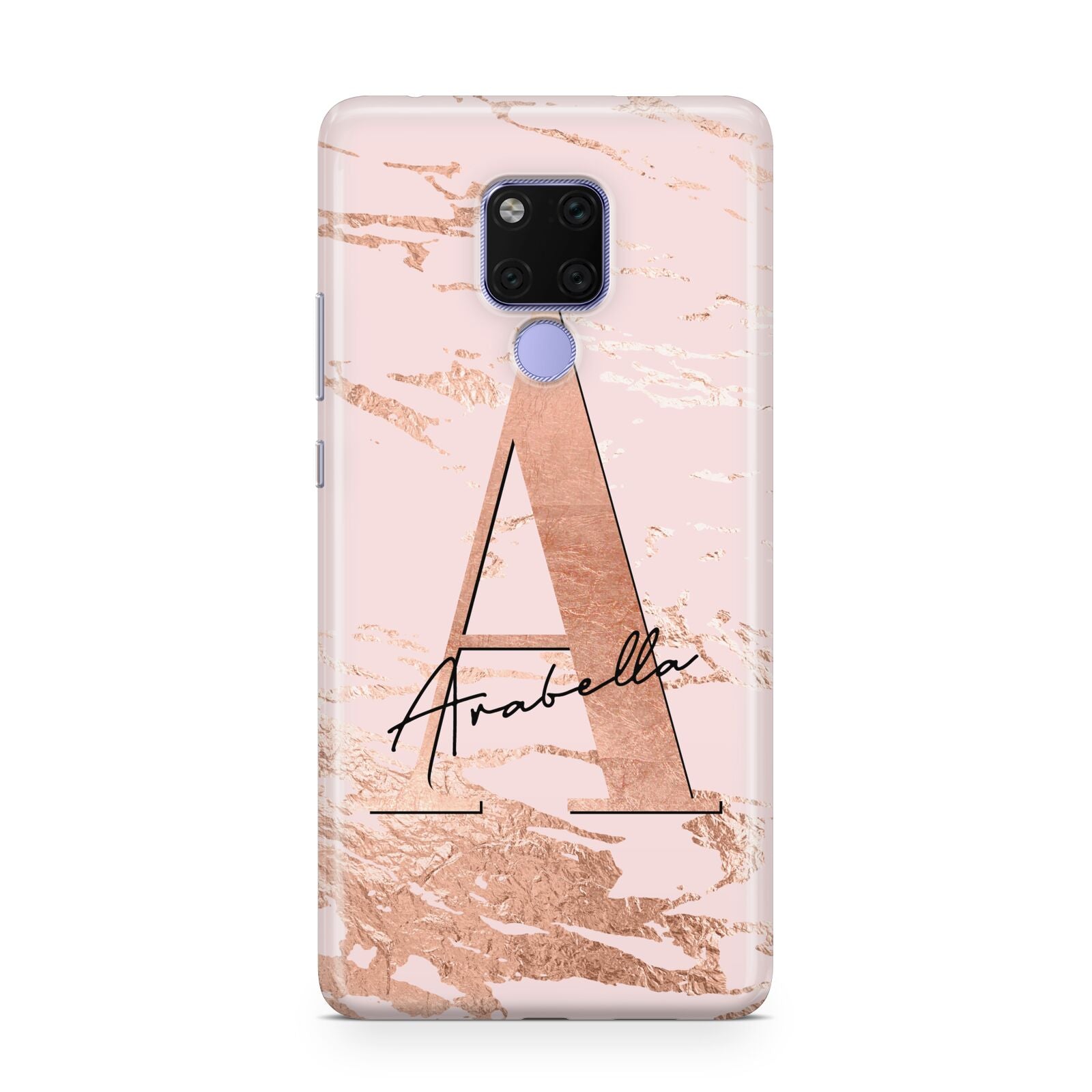 Personalised Copper Pink Marble Huawei Mate 20X Phone Case