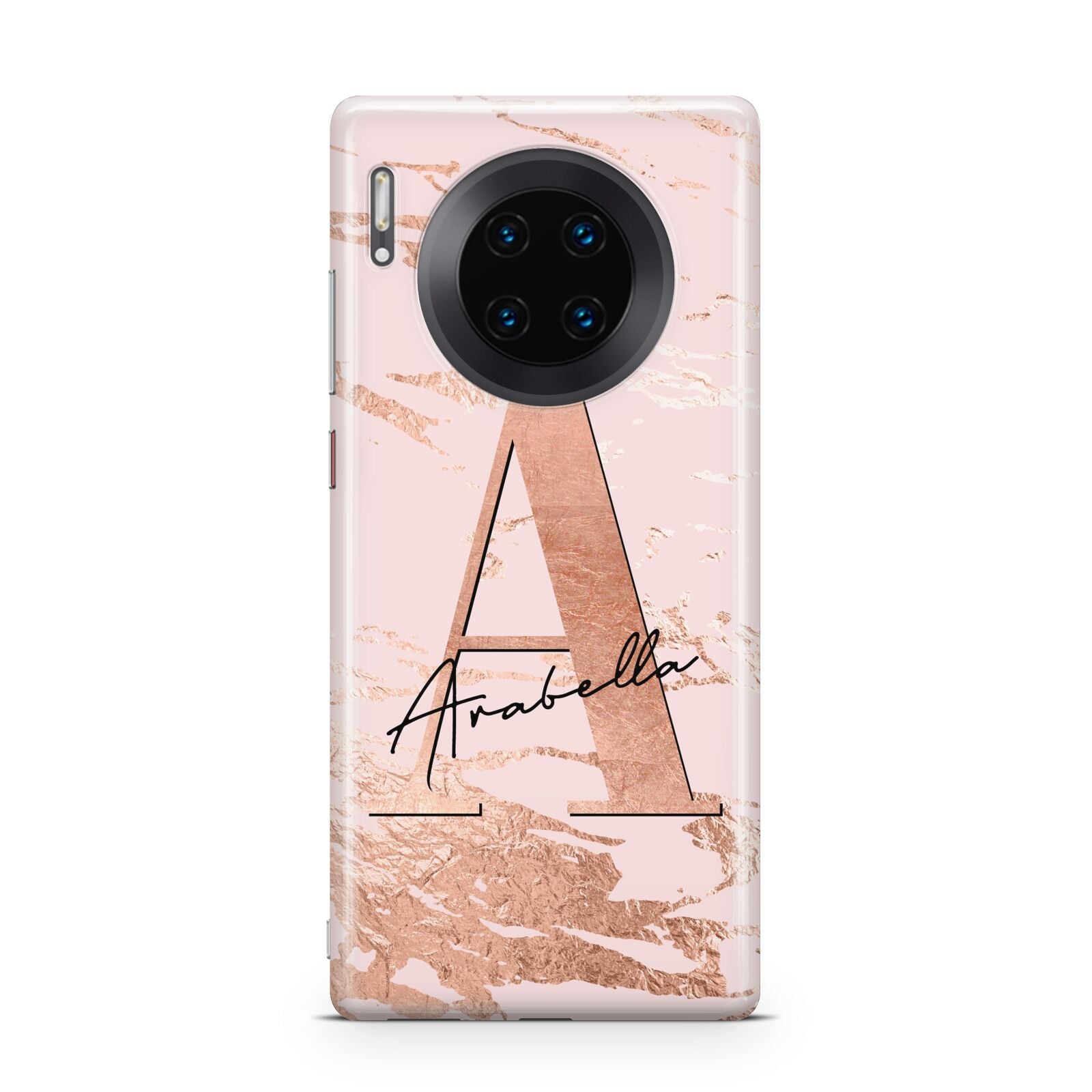 Personalised Copper Pink Marble Huawei Mate 30 Pro Phone Case