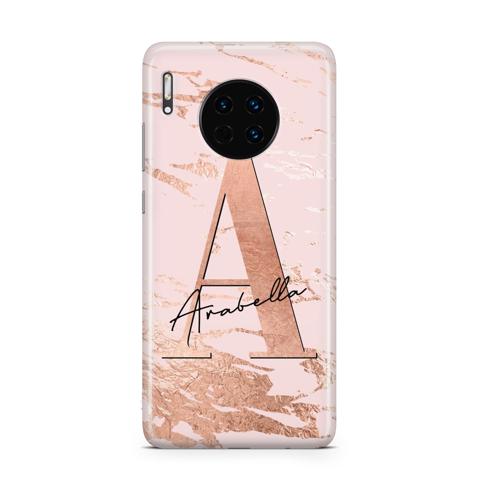 Personalised Copper Pink Marble Huawei Mate 30