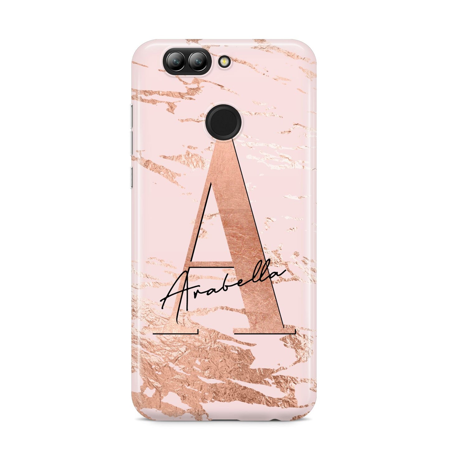 Personalised Copper Pink Marble Huawei Nova 2s Phone Case