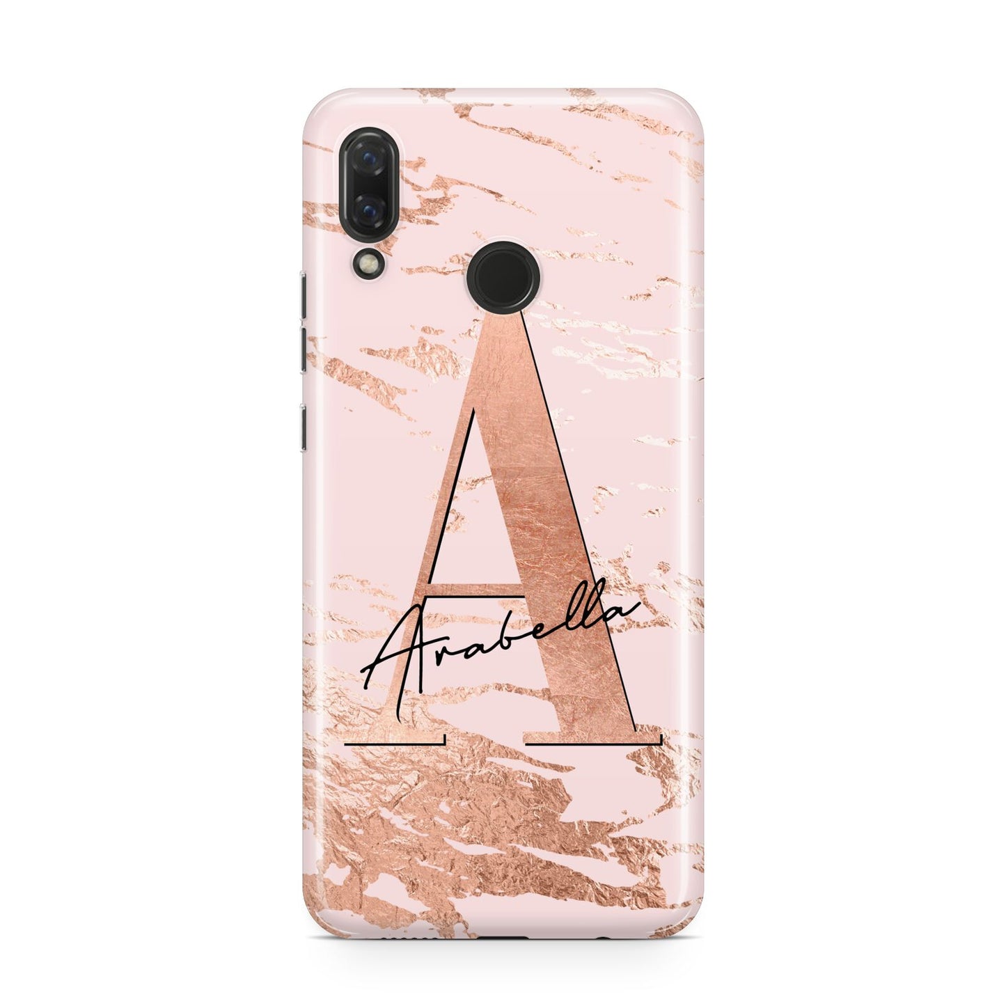 Personalised Copper Pink Marble Huawei Nova 3 Phone Case